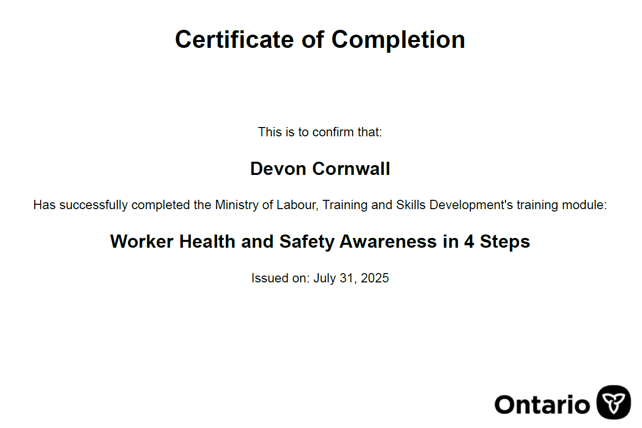 MOL 4 Steps Certificate